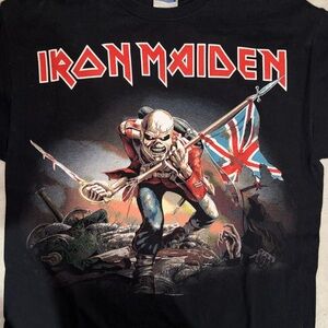 Hanes Black Iron Maiden Graphic Tee